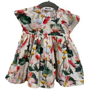 Molo Baby Dress Size 6-9 Months (68) Floral Elegant‎ Fancy Girl Floral